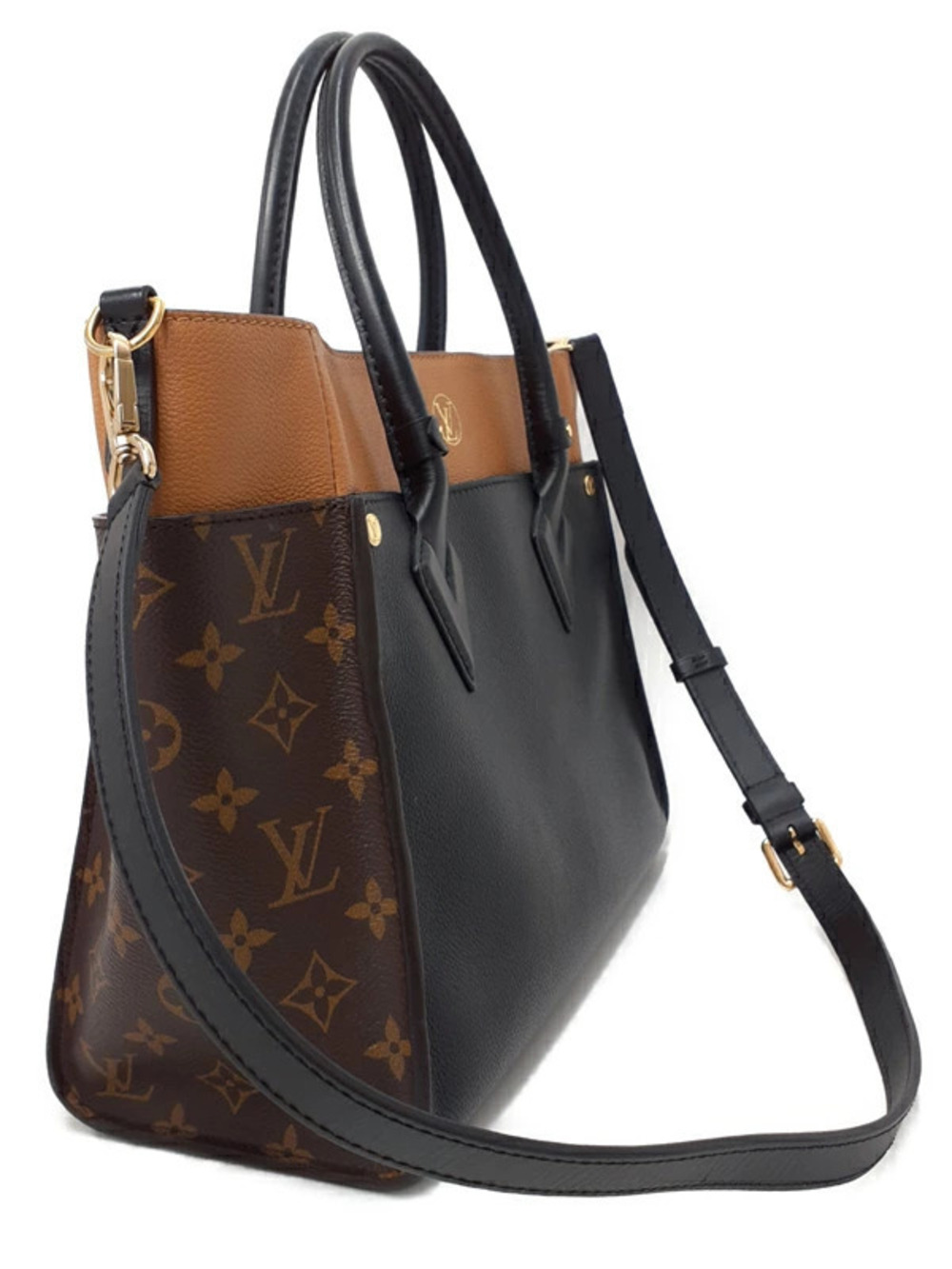 Louis Vuitton Monogram On Bag Side My Brown
